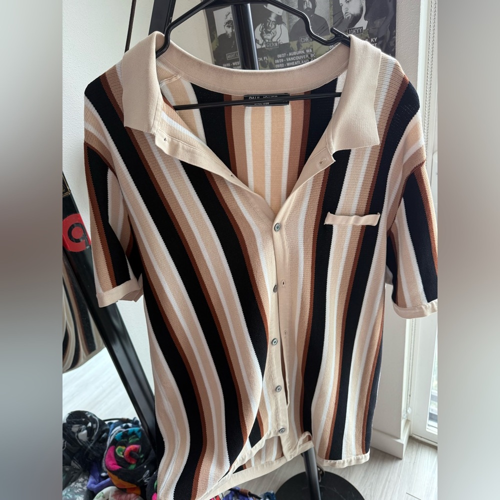 Paul Jones Striped Polo Shirt